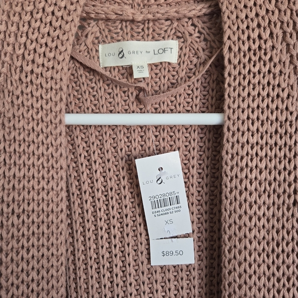 Loft Lou & Grey long pink knitted cardigan in size xs - Picture 5 of 5